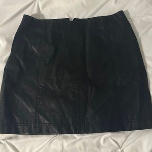Free People Leather Skirt